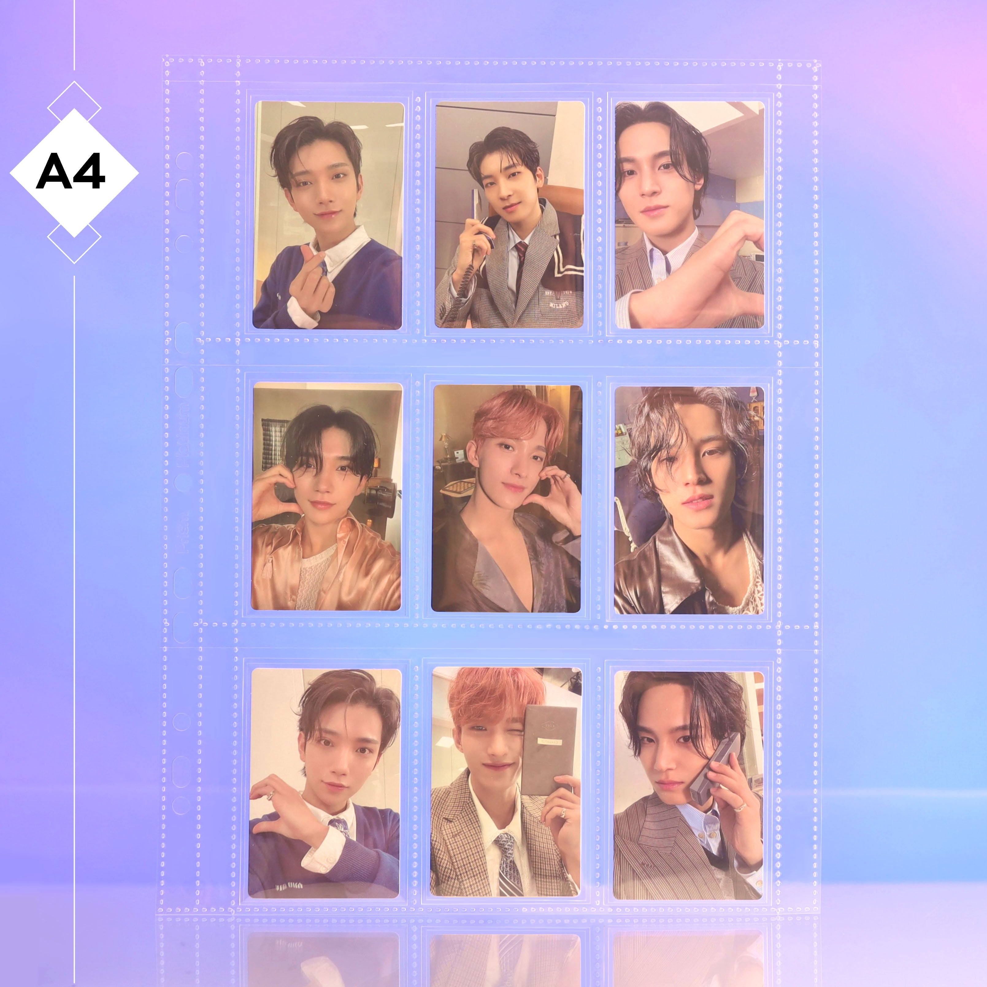 [PRE-ORDER Add-On] Custom A4 9-Pocket Pages – V3 – Double/Outer Sleeve